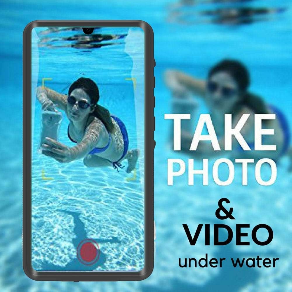 Femkeva Huawei P30 Pro Full Body Waterproof Case Shockproof Dustproof Sandproof Support Wireless Charging Protective Cover for Huawei P30 Pro