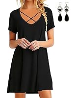 criss cross t shirt dress