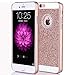 ARSUE iPhone 7 Plus Case, (TM) Luxury Hybrid Beauty Crystal Rhinestone with Gold Sparkle Glitter PC Hard Protective Diamond Case Cover for iPhone 7 Plus [5.5inch] (Rose Gold)