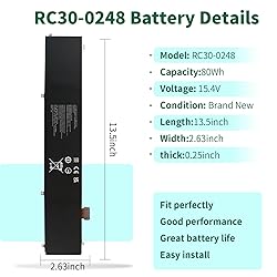 DMKAOLLK 80Wh RC30-0248 Battery Replacement for