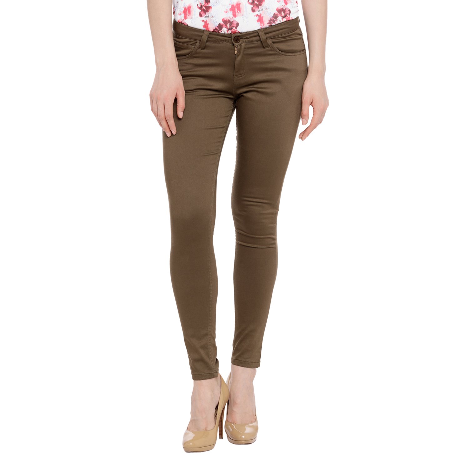 annabelle by pantaloons women's solid pant