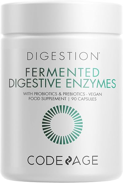Codeage Fermented Digestive Enzymes Supplement Probiotics 90 Capsules