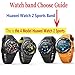 Huawei Watch 2 Sports Band, CBIN 20mm Solid Stainless Steel Metal Business Replacement Bracelet Strap for Huawei Watch 2 Sports Model Smartwatch (Metal Black)