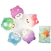 BEEMAI Mushroom Cat Series Blind Pack (5PCs in one Bag) Random Design Cute Figures Collectible Toys Birthday Gifts