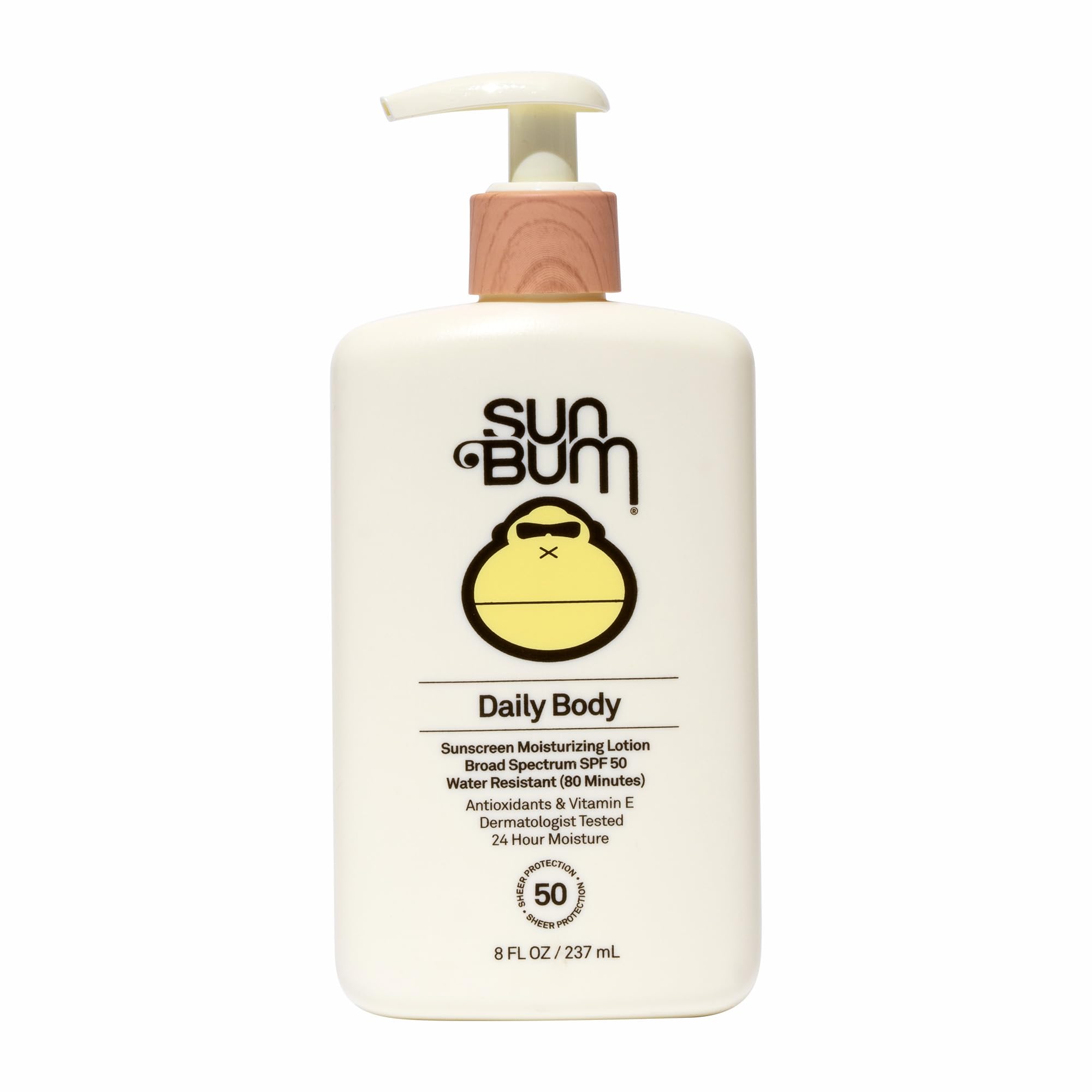 Photo 1 of Sun Bum Daily SPF 50 Sunscreen Body Lotion - Broad Spectrum Moisturizing Sunscreen with Vitamin E - Vegan and Hawaii 104 Act Compliant (Without Octinoxate & Oxybenzone) - Dermatologist Tested - 8 oz