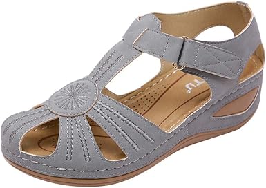 Amazon Com Dermanony Women S Comfortable Sandals Vintage Ankle