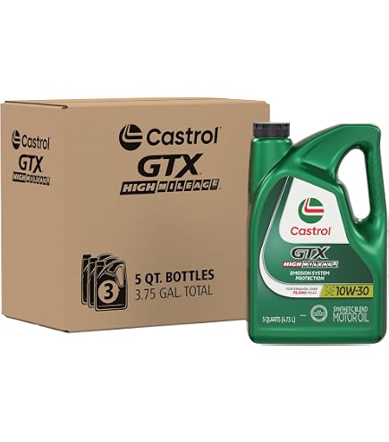 Amazon.com: Castrol GTX High Mileage 20W-50 Synthetic Blend Motor