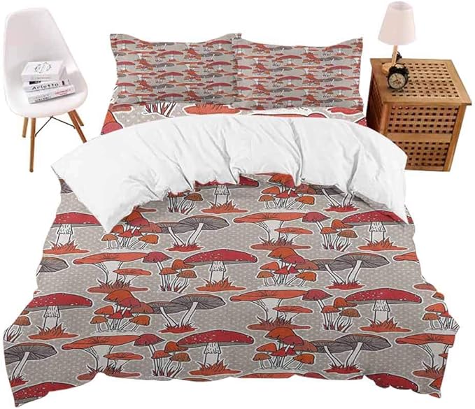 AKLSNTAJNFK 3 Piece Bed Sheet Set, 3D Soft Bedding Set