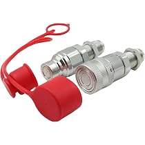 ISO16028 JIC-10 Heavy Duty Hydraulic Quick Coupler - 5/8" JIC, 1/2" Body, 5000 PSI For Skid Steers