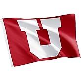 Desert Cactus University of Utah Flag - 3 x 5 Feet UT Utes Banner, Indoor/Outdoor Durable Fabric, 100% Polyester Design (Design A)