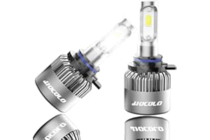 HOCOLO S2 9006 HB4 9012 Fog Driving Light LED Bulbs Set, 8000LM Cool White 6000K 50W Replace Halogen All in One Conversion Kit, Only for Fog Lamp Daytime Running Light/DRL, Pack of 2 (S2-9006-Fog)
