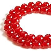 45pcs 8mm Carnelian Beads Natural Gemstone Beads Round Loose Beads for Jewelry Making