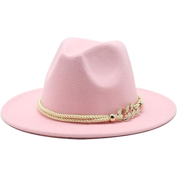 PINK WOMAN’S STYLISH FEDORA HAT *NWT* Hot Pink Fedora Hat for Women, Cool Cotton Polyester Suse  main image 2