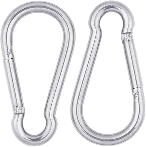 Amazon Co Jp Aowish ステンレススチール 大型カラビナクリップ 高耐久 ボート マリンカラビナクリップ バネスナップリンクフックバックル アウトドア 登山 キャンプ ハイキング ハンモック スイングなどに 産業 研究開発用品