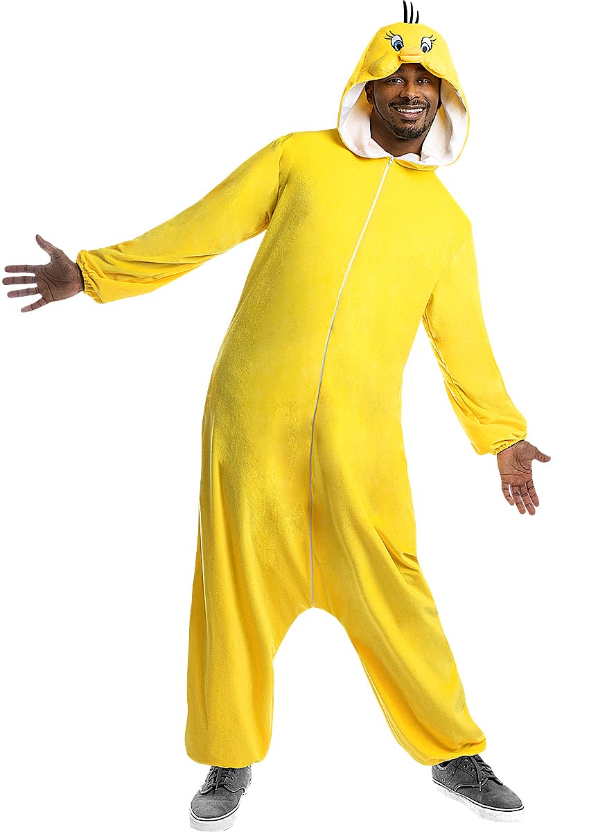 Funidelia | Tweety Costume Looney Tunes for men and women Costume for adults accessory fancy dress & props for Halloween, carnival & parties - Size L - XL - Yellow