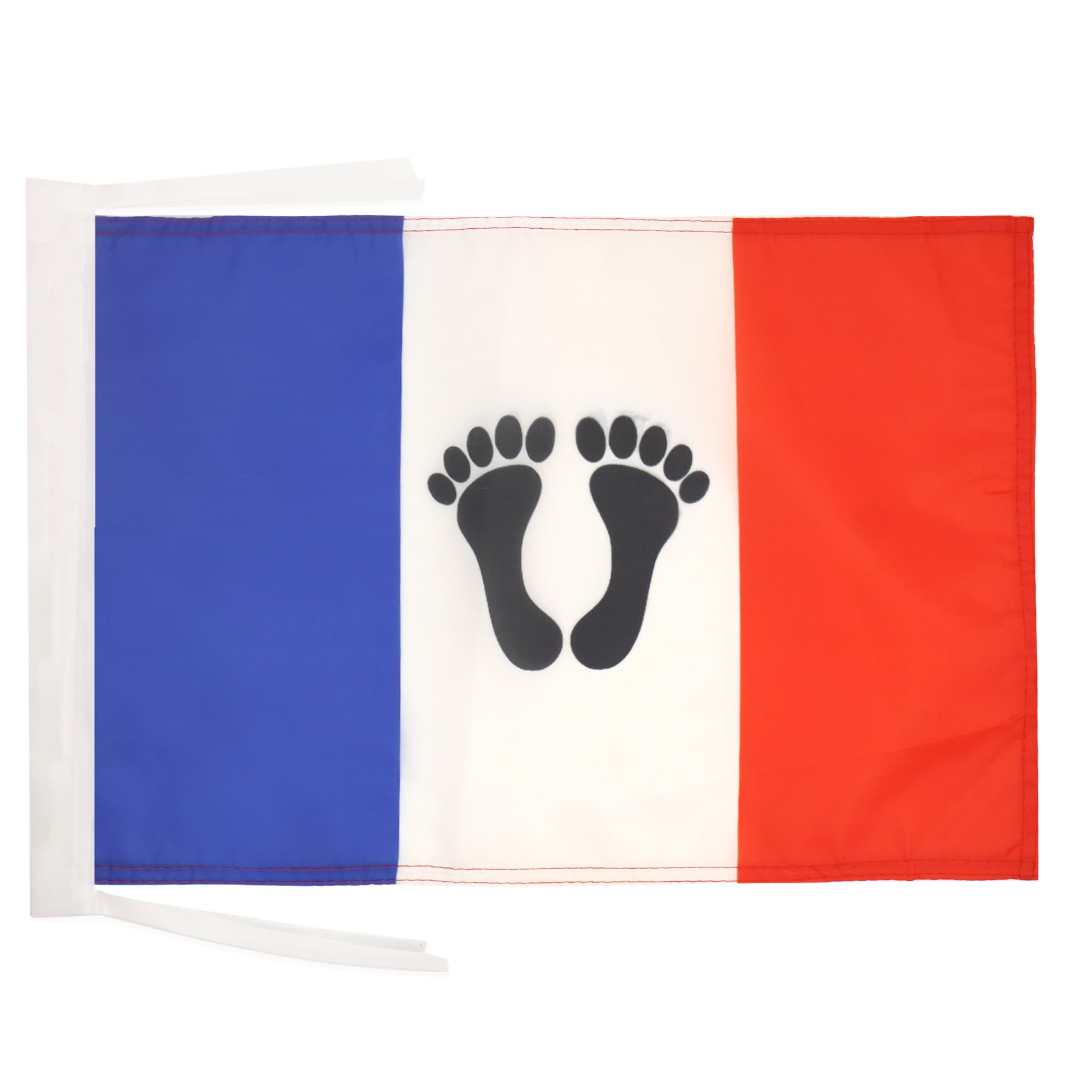AZ FLAG - French Algerian People Flag - 18'' x 12'' - 100% Polyester Pied-Noir Small Banner with Two Cords - Fade Resistant - Vivid Colors - 18x12 in - 45x30 Cm — image 1