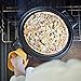 EurKitchen Pre-Seasoned Two-Sided Cast Iron Pizza Stone, Griddle and Grill Pan w/ Reinforced Handles - 13.5-inch - Perfect for Use on a Stovetop, BBQ, or Oven