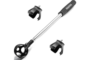 prowithlin Golf Ball Retriever with 2 Golf Ball Grabbers, Stainless Extendable Golf Ball Retriever Telescopic for Water, Golf Accessories for Men, Weight: 0.55lb