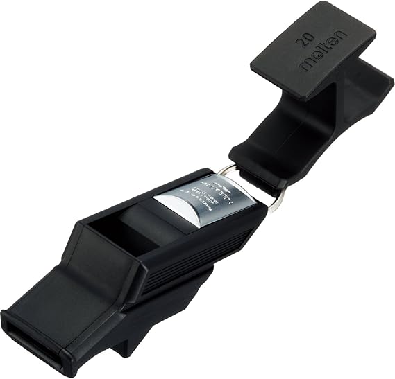 Molten Valkeen Whistle with Flip Grip, Black, Whistles Amazon Canada