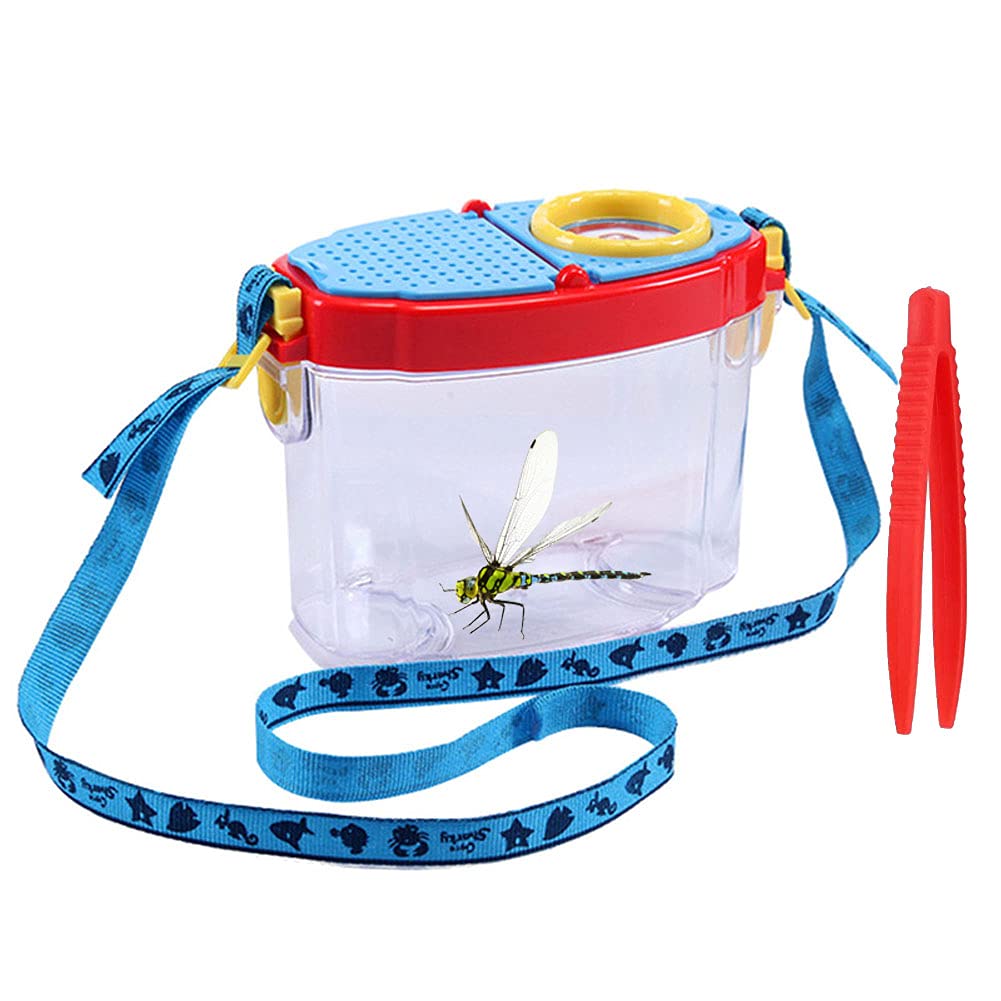 Bug Insect Viewer Magnifier Box 6X Magnifying Glass Loupe Educational Toys Insect Catcher Observation Viewer for Kids Outdoor Activities Nature Exploration
