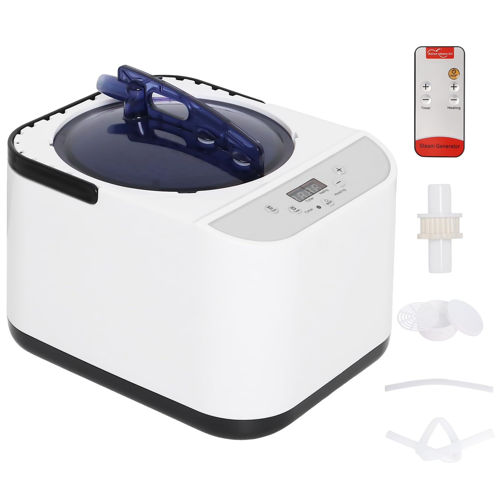 Photo 1 of ***VERY USED*** Swess 4L Sauna Steamer Machine, 1500w Portable Steam Generator Sauna Steamer with Remote Control, Sauna Steamer Pot for Home Shower Spa