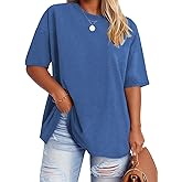 VISLILY Plus-Size-Tops for Women Casual Short Sleeve T Shirts Summer Crew Neck Tees Oversized Comfy Loose Fit Tunics XL-5XL