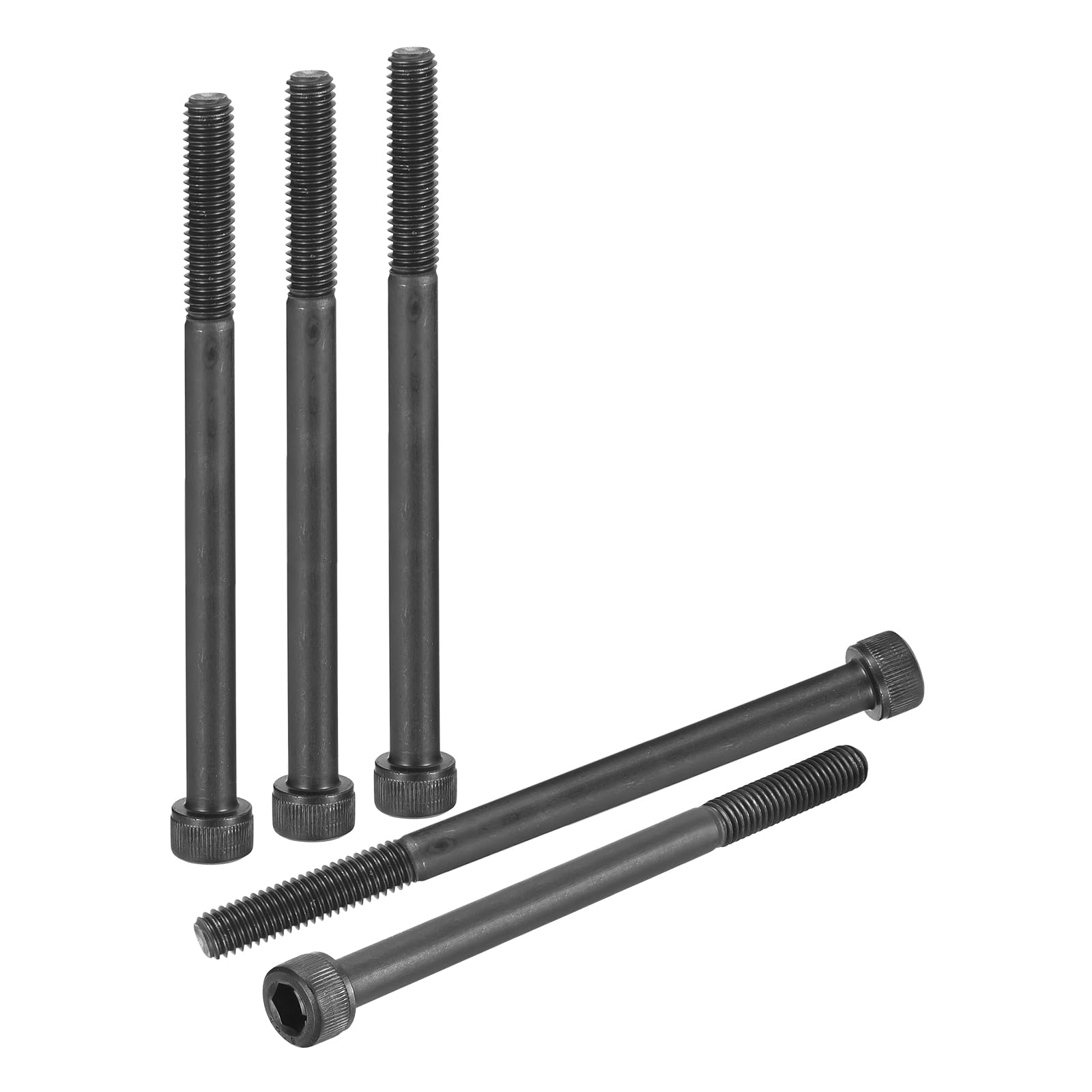 DTGN M6-1x85 Socket Head Cap Screws Bolts - 10Pack - Good for Road Bicycle, Mountain Bike, Auto, Motorcycle - Carbon Steel Hex Head Metric Screws, Black