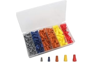 180PCS Electrical Wire Connectors Screw Terminals, Easy Twist On Connector Kit with Spring Inserted Cap Connections Assortmen