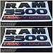 2X NEW DODGE RAM 3500 HEAVY DUTY BLACK 3M LOGO EMBLEM LETTERS NAMEPLATE BADGE