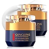 Plutarn Qingling Crema Para Arrugas, Qingling Face Cream, Qingling Wrinkle Removal Cream, Polypeptide Tightening and Anti Wrinkle Cream, Anti Aging Moisturizer for Firming Face (2pcs)
