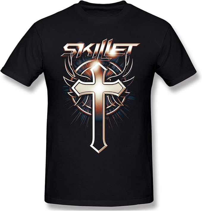 ZouKouDou Skillet Band Men's Fashion Short Sleeve TShirt