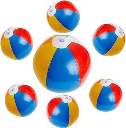 colored beach balls