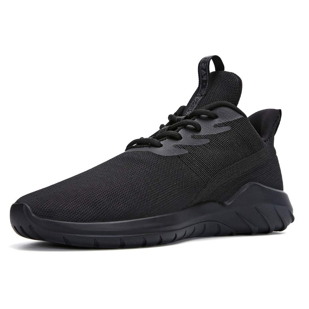 Soulsfeng Men Women Unisex Casual Fashion Sneakers Lightweight Breathable Athletic Sport Shoes (Men US7=EUR40=25CM, Black)