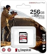 Kingston Canvas React Plus 256GB SDXC UHS-II U3 V90 Memory Card for 4K 8K view 3