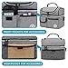 Lunch Tote Bag & Reusable Sandwich Bag Bundle - Double Compartment Lunch Tote and snack Ziploc Bag - Food Grade Quality -Insulated Lunch Box for Kids Women Men - Eco-Friendly Travel Lunch Cooler