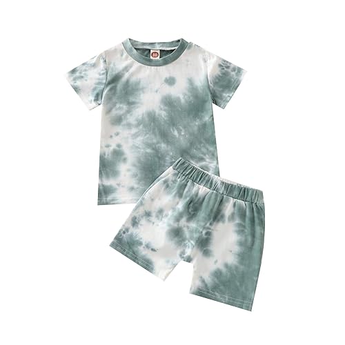 Aruzig Toddler Baby Boys Tie-Dye Outfits Short Sleeve T-Shirt Tops