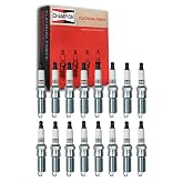 16 pc Champion Platinum Spark Plugs for Dodge Ram 1500 5.7L V8 2003-08 | Platinum center resists erosion for a steady gap and 30,000-60,000 miles beyond copper.