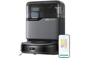 eufy Omni C20 Robot Vacuum and Mop Combo, All-in-One Station, Auto Mop Washing and Auto Drying for Hands-Free Cleaning, 7000 Pa Powerful Suction, Self Emptying, 3.35-Inch