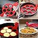 2017 New Upgrade Pancake Molds Silicone 7 Circles Reusable Non Stick Egg Mold Ring pancake Maker by MERRY BIRD