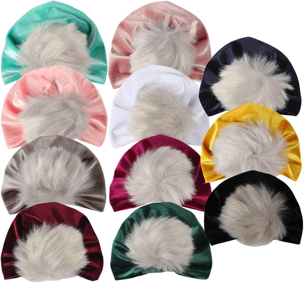 Baby Headband Set- Girl Soft Turban Knot Rabbit Headwrap Hospital Hat