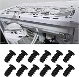 YINETTECH 100Pcs Computer PC Fan Screws Radiator Mount 30x3.4mm & 10x5mm Black view 3