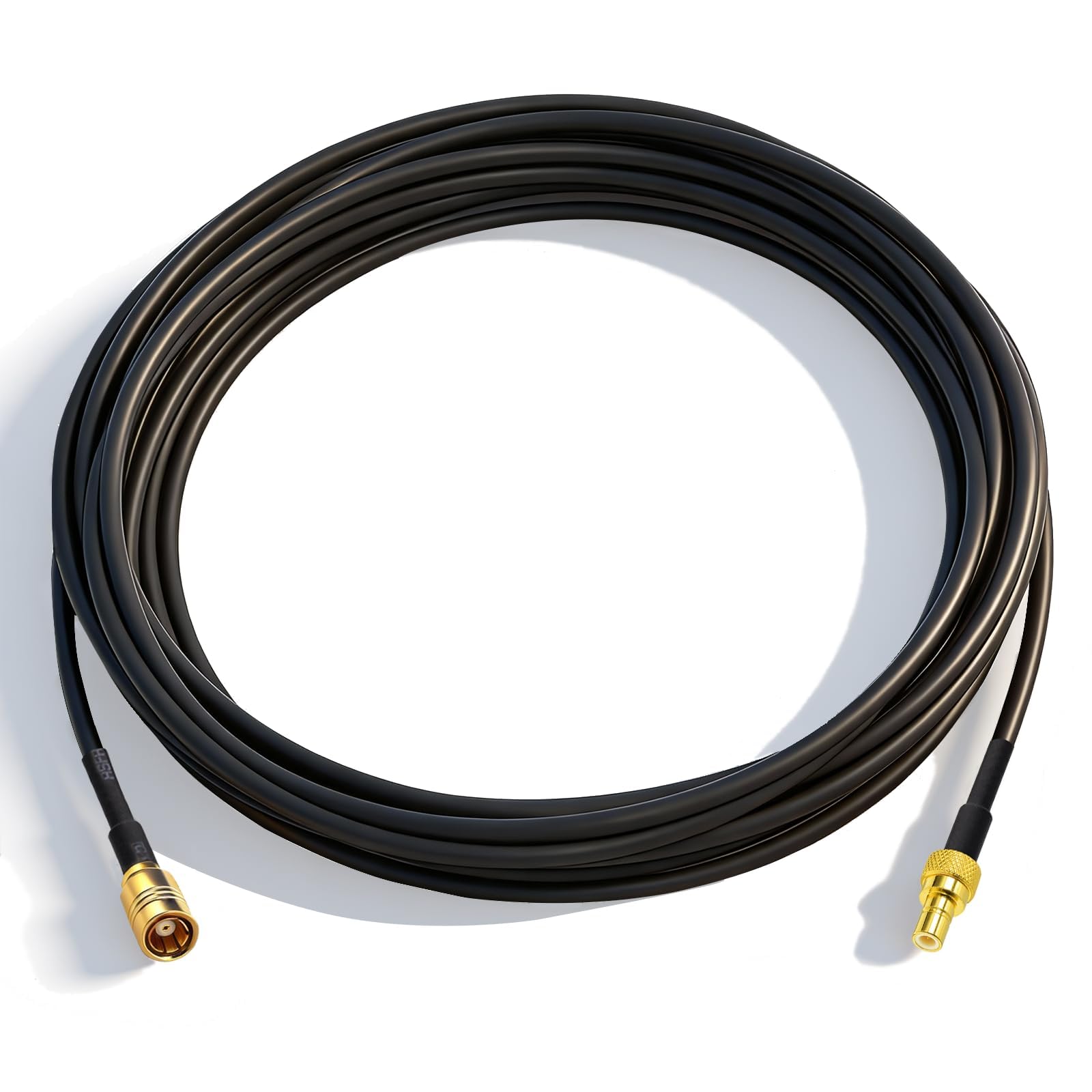 Bingfu DAB Aerial SMB Extension Cable SMB Adapter Male to Female Connector with RG174 5m 16.4ft SMB Extension Cable for DAB+ Radio Alpine AiliTech Clarion Pioneer