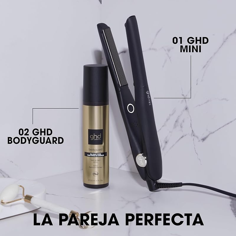 ghd Mini Styler - Alisador de Cabelo Profissional para Cabelos Curtos e Franjas, Placas Mais Estreitas, Unissexo para Mulheres e Homens, Penteados de Precisão, Cor Preto (European Plug)