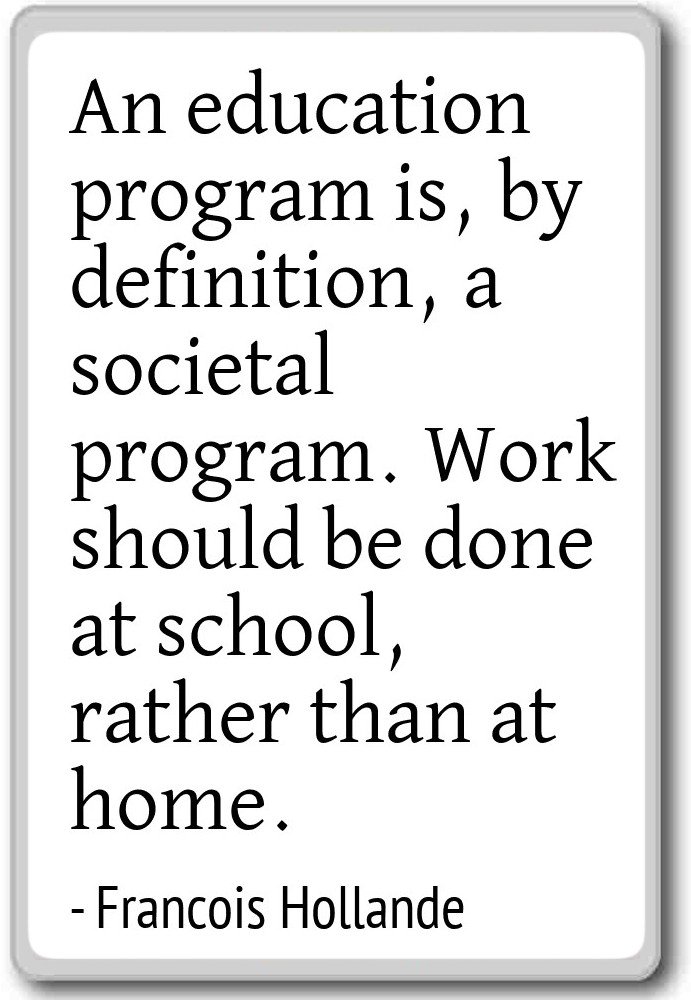 Un programa de educación es, por definición, a. - Imán para nevera ...