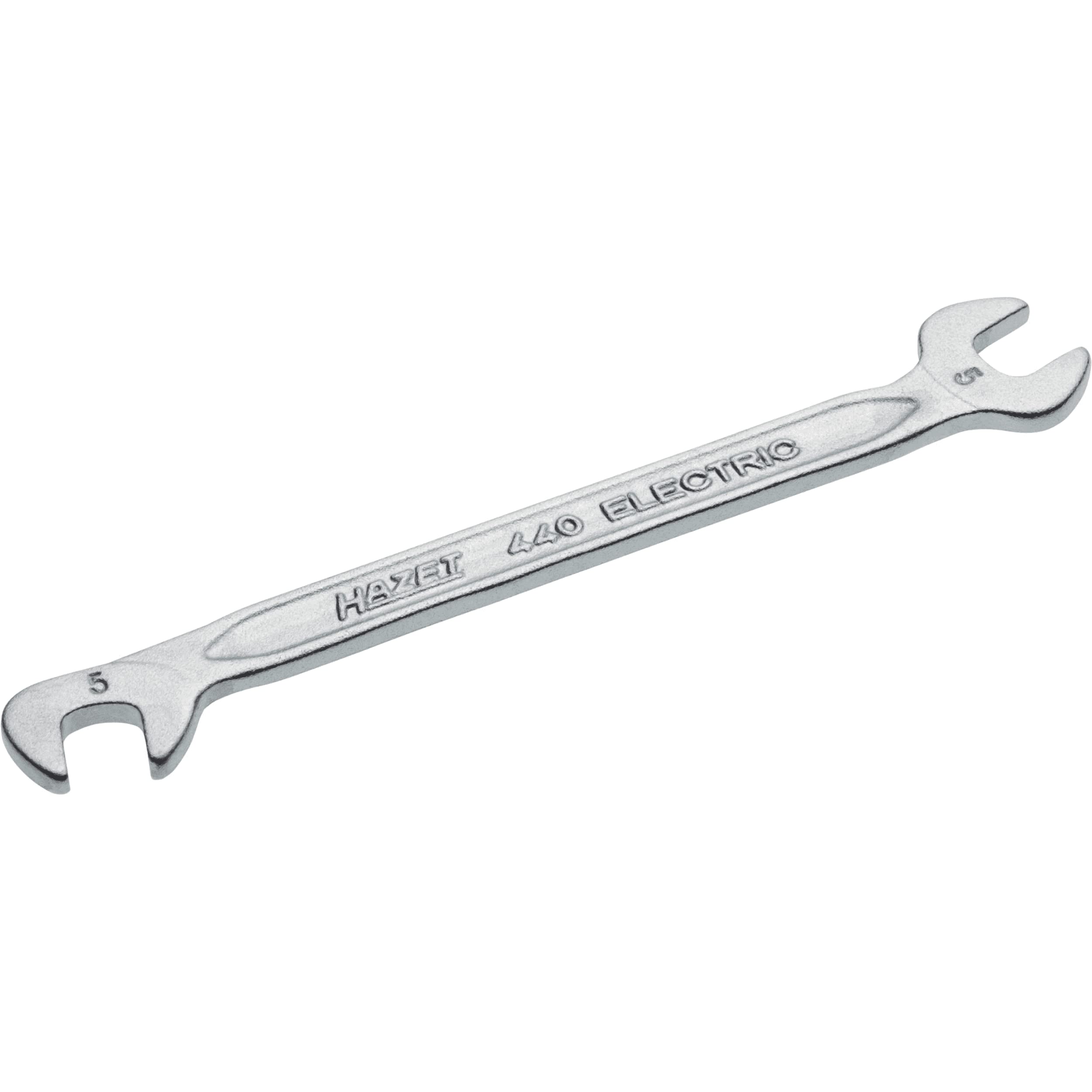 HAZET 440-5 78 mm Hexagon Profile Double Open-End Wrench - Chrome-Plated