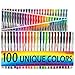 Gel Pens Set - 100 Unique Coloring Pens