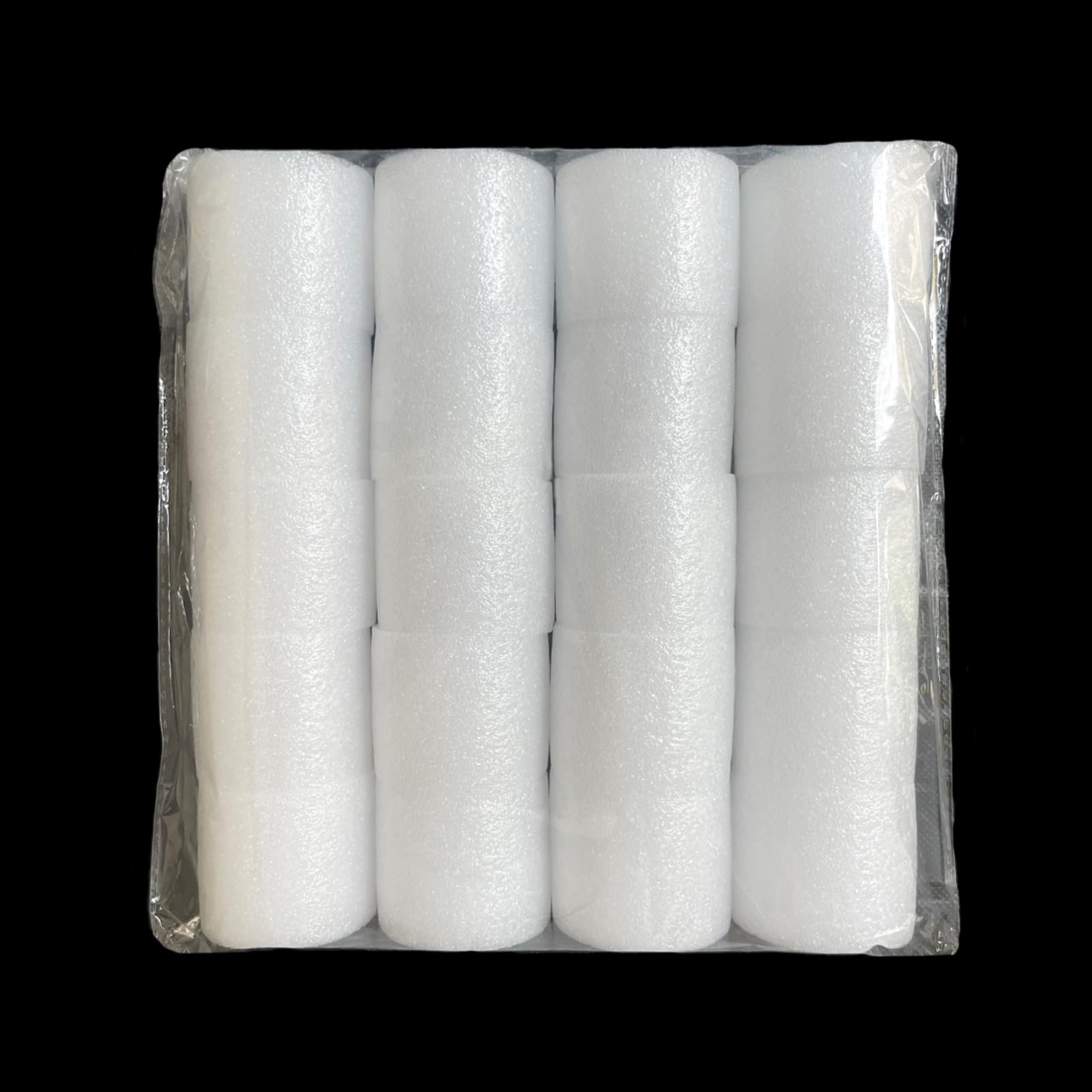 Curtain Spacers for Eyelet Curtains, 20 Pcs Interiors Perfect Pleats Curtain Spacers Foam for Poles up to 30mm Eyelet Curtains(White-4.8cm Length)