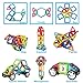 AMOSTING Magnetic Tiles Building Block Educational Toys for Toddlers with Car Wheels