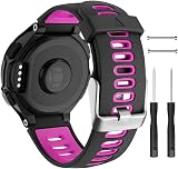 ISABAKE Silicone Watch Strap for Garmin Forerunner 735XT 235 230 630 620 S20 S5