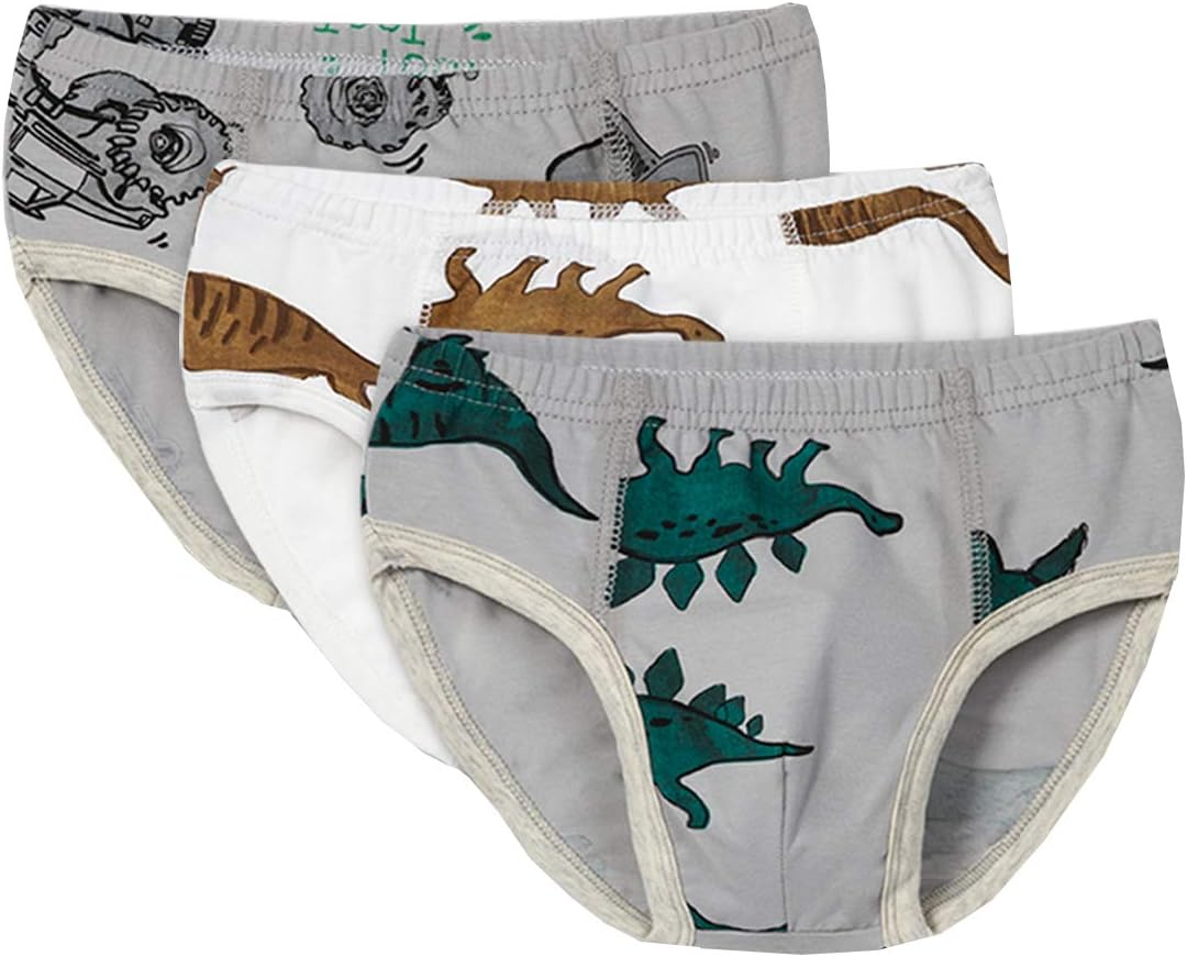 YueLian 3pcs/Set Kids Boys Gils Underwear Briefs Boxer Cotton Elasticated Waist